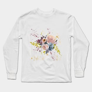 Watercolor Abstract Long Sleeve T-Shirt